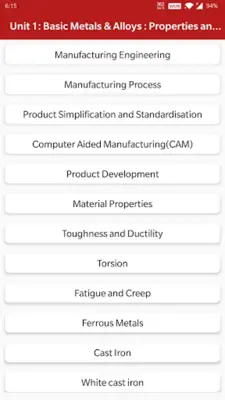 Basic Manufacturing Process android App screenshot 9