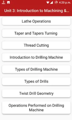 Basic Manufacturing Process android App screenshot 3