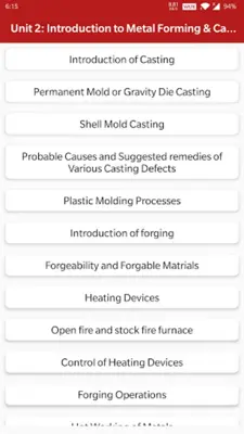 Basic Manufacturing Process android App screenshot 8